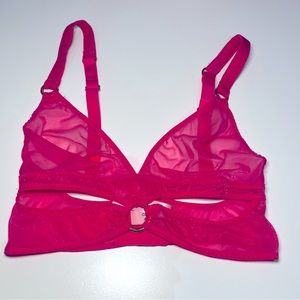 Agent provocateur bright pink bra bustier